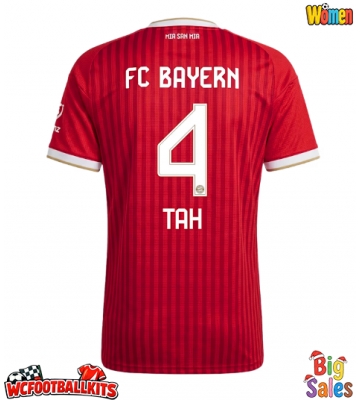Bayern Munich Jonathan Tah #4 Replica Home Stadium Shirt for Women 2026-27 Short Sleeve